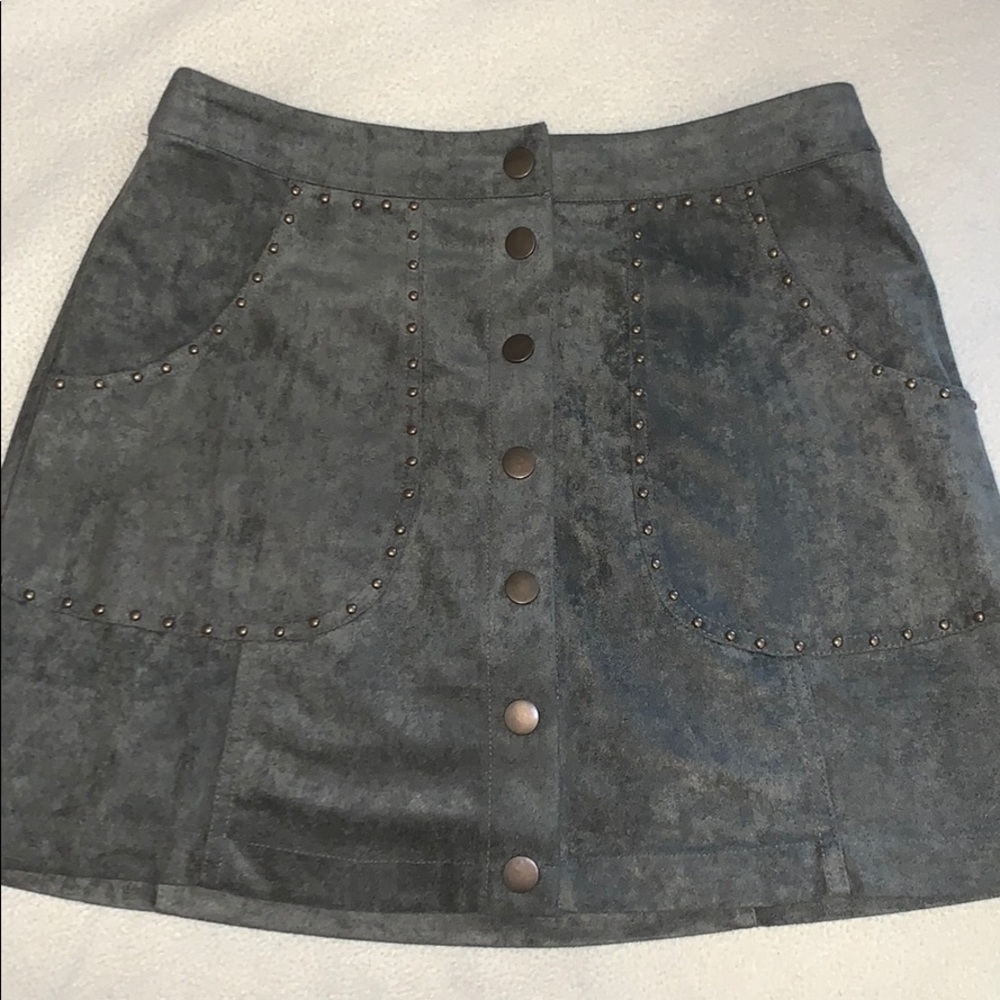 Army Green & Goal Skirt